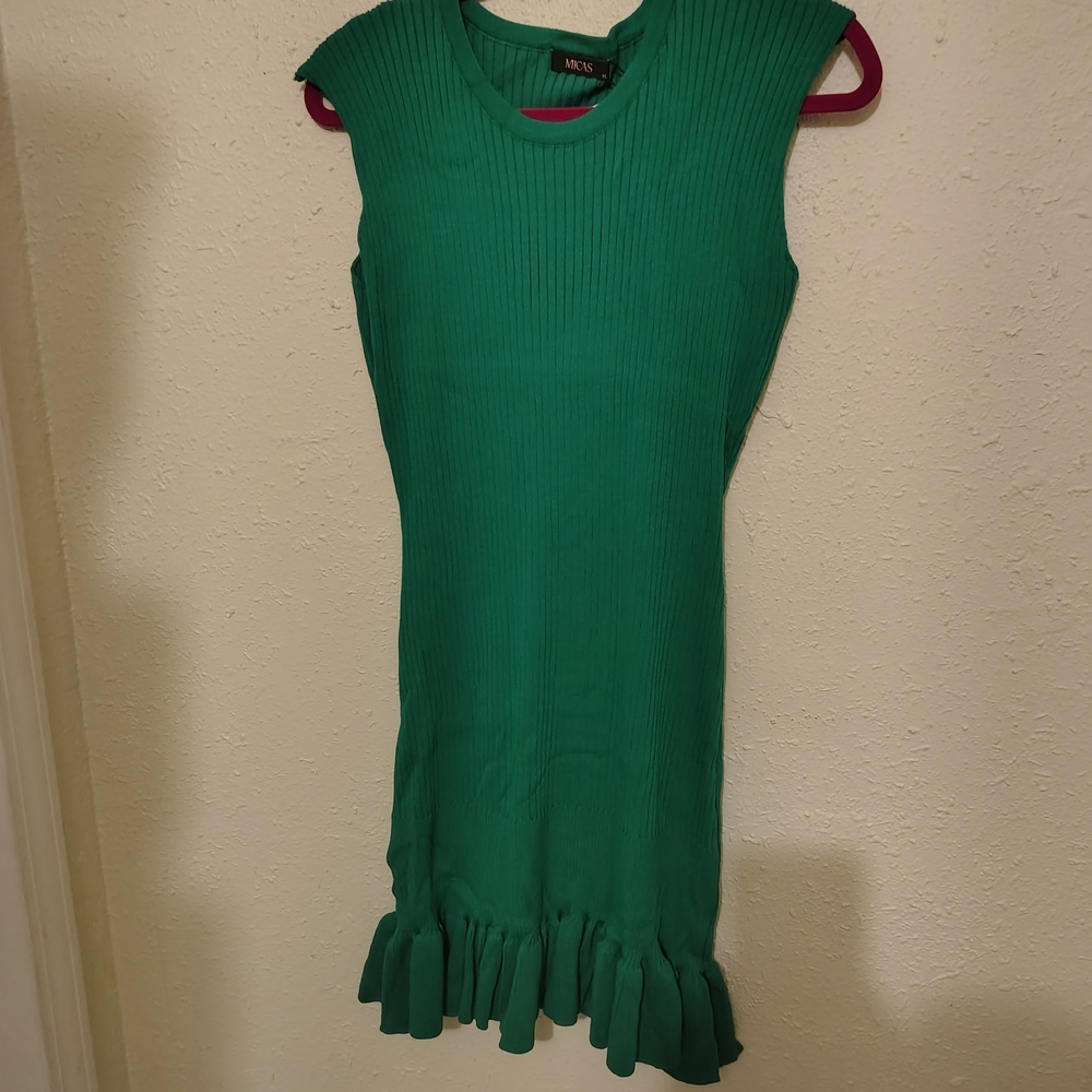Micas Green Casual Dress